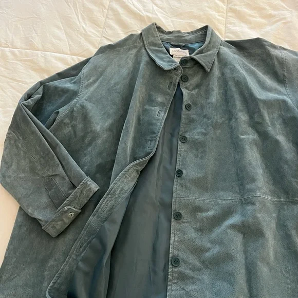 vintage oversized suede jacket - Picture 4 of 4